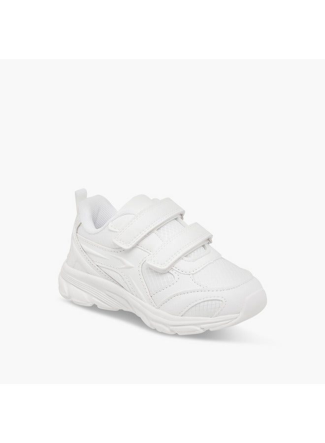 Dash Unisex Panelled School Shoes with Hook and Loop Closure - Image 2