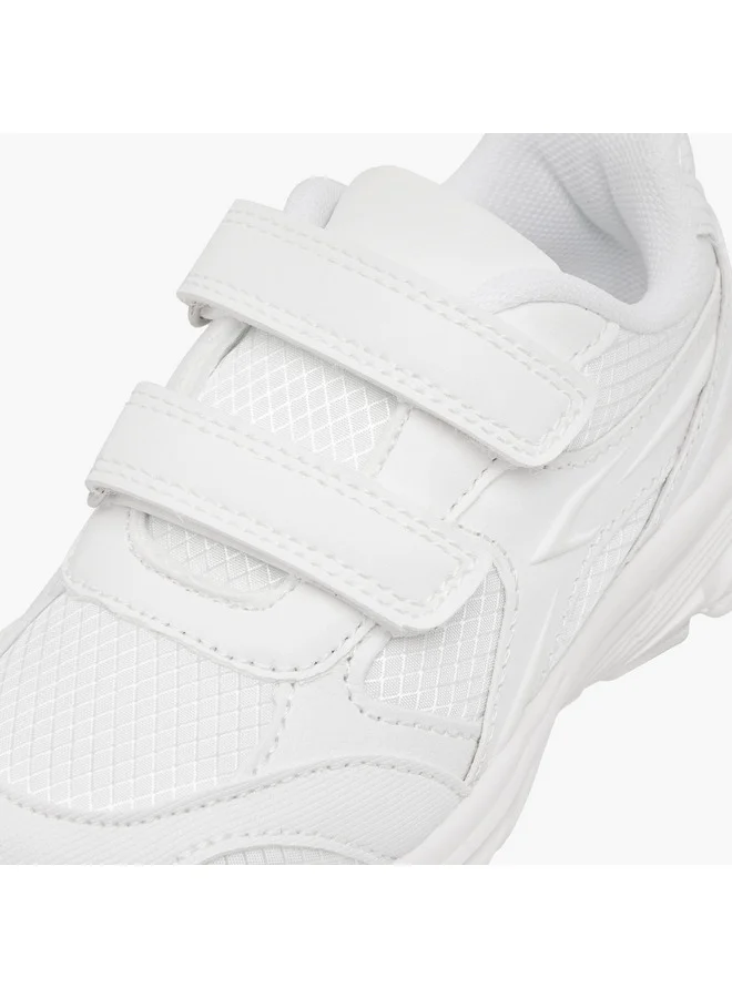 Dash Unisex Panelled School Shoes with Hook and Loop Closure