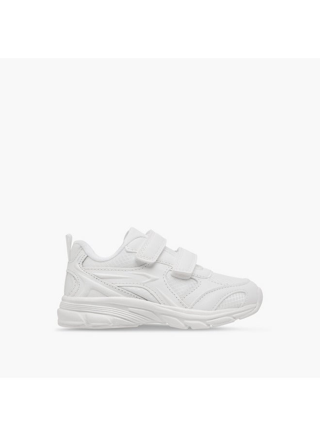 Dash Unisex Panelled School Shoes with Hook and Loop Closure - Image 3