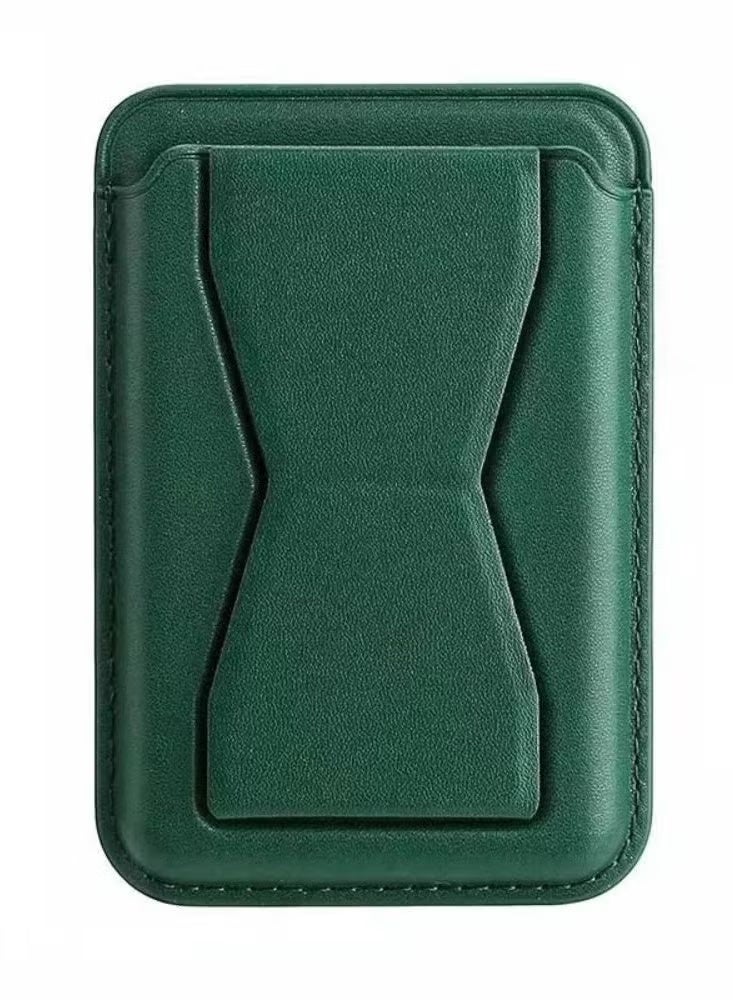 Universal Leather Mag Safe Card Holder with Bracket & Stand