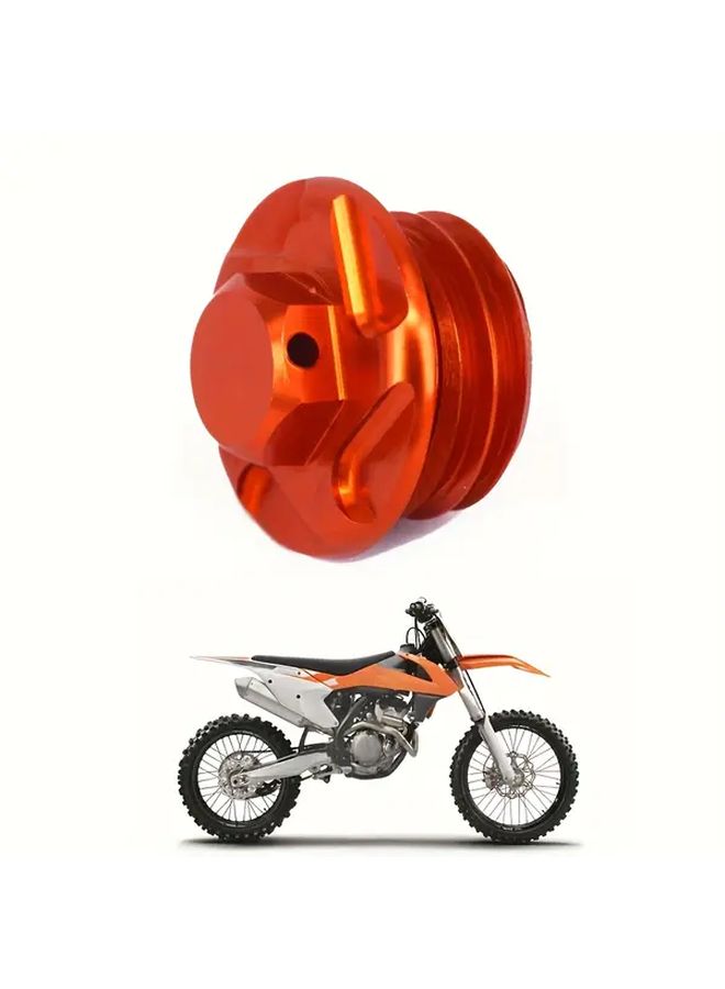 غطاء تعبئة زيت الدراجة النارية البرتقالي لـ KTM SX 50 65 85 125 250 300 350 450 - Image 1