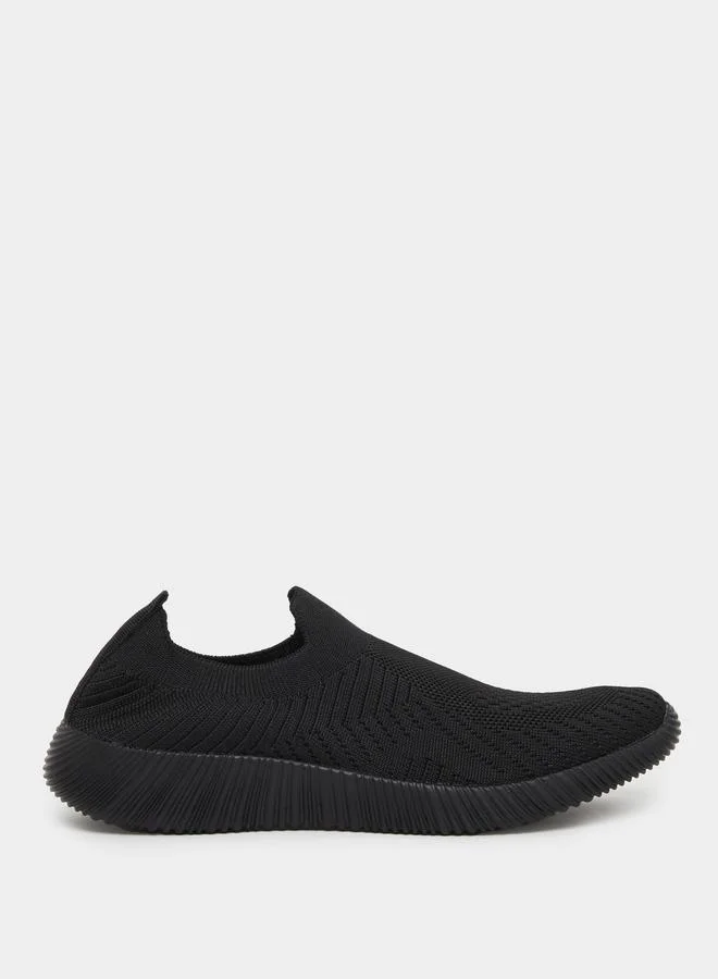 ستايلي Styli Textured Slip On Sneakers
