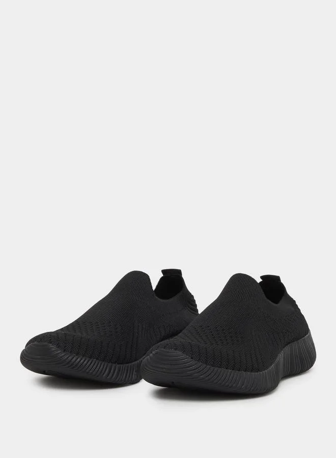 ستايلي Styli Textured Slip On Sneakers