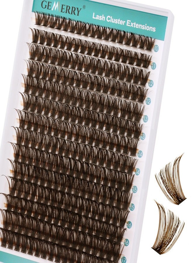 GEMERRY كتل رموش بنية رموش فردية أكثر كثافة 10-18 مم كتل رموش دائرية 80D حجم 280 قطعة رموش كتل تمديد رموش في المنزل - Image 1