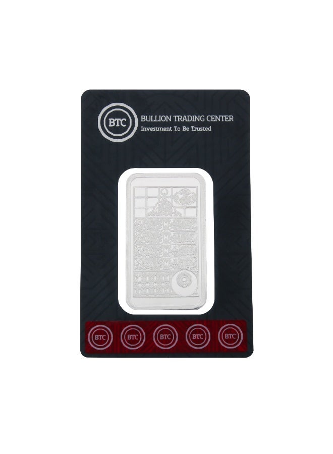 BTC 1 Ounce Prophet Tomb Silver Bar - Image 1