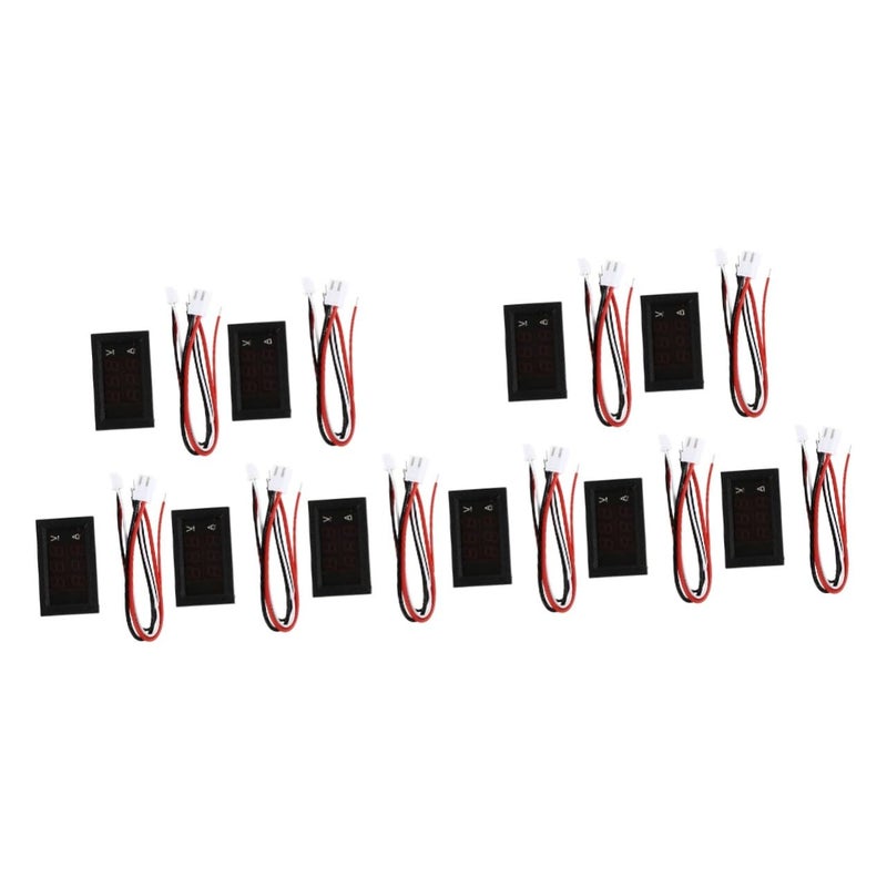 مقياس رقمي متعدد 10 قطع، جهاز اختبار الجهد، مراقب بطارية السيارة بدون تلامس، شاشة عرض LED - Image 2