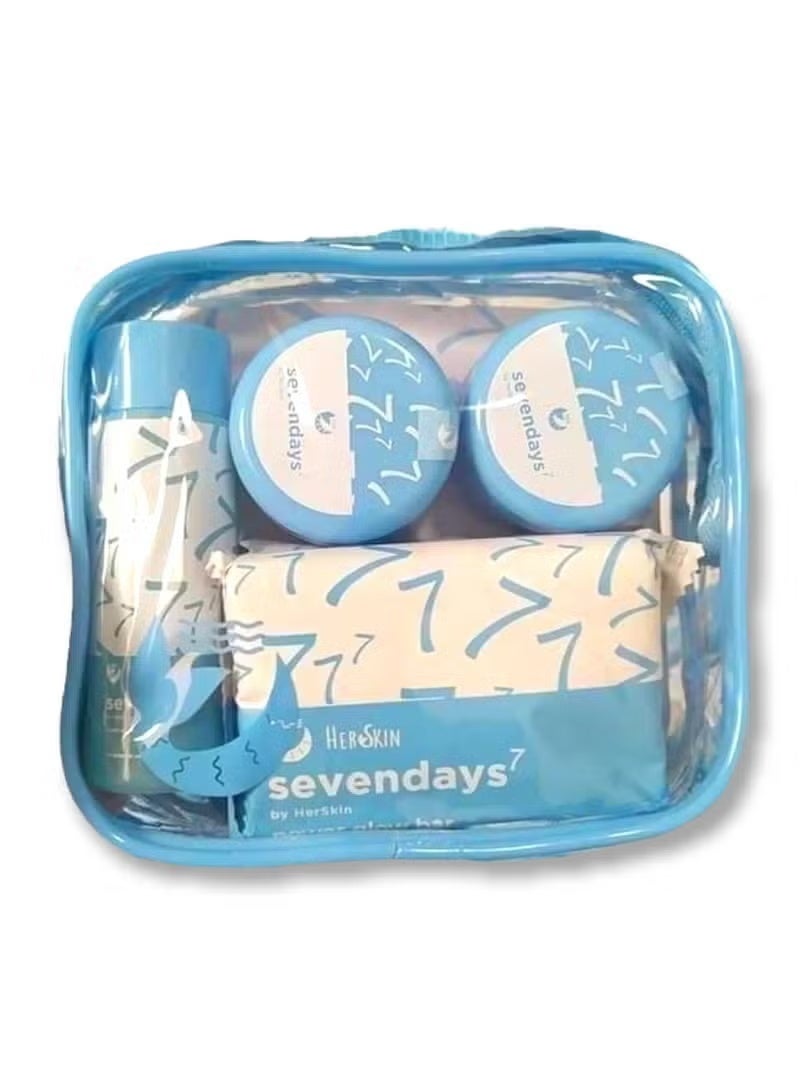 Sevendays Power Exfoliating Set By Herskin Power Exfoliating Toner Power Exfoliating Night Cream (Combo 5Pcs Set)