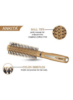 Ankita Ankita Hair Brush with Nylon Bristle, All-Purpose, Colors May Vary (B24) by Chhavi Creation  - Image 3