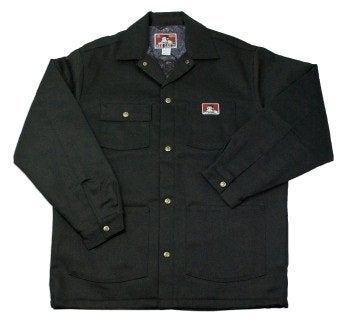 BEN DAVIS Men's Original Style Jacket, with Front Snap (Black, Large) - Image 3