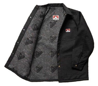 BEN DAVIS Men's Original Style Jacket, with Front Snap (Black, Large) - Image 2