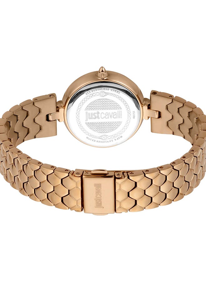 Just Cavalli جست كافالي ليدي نوبيل غلام JC1L159M0075 - ساعة جلدية نسائية كوارتز ذات عقارب 2 - Image 3