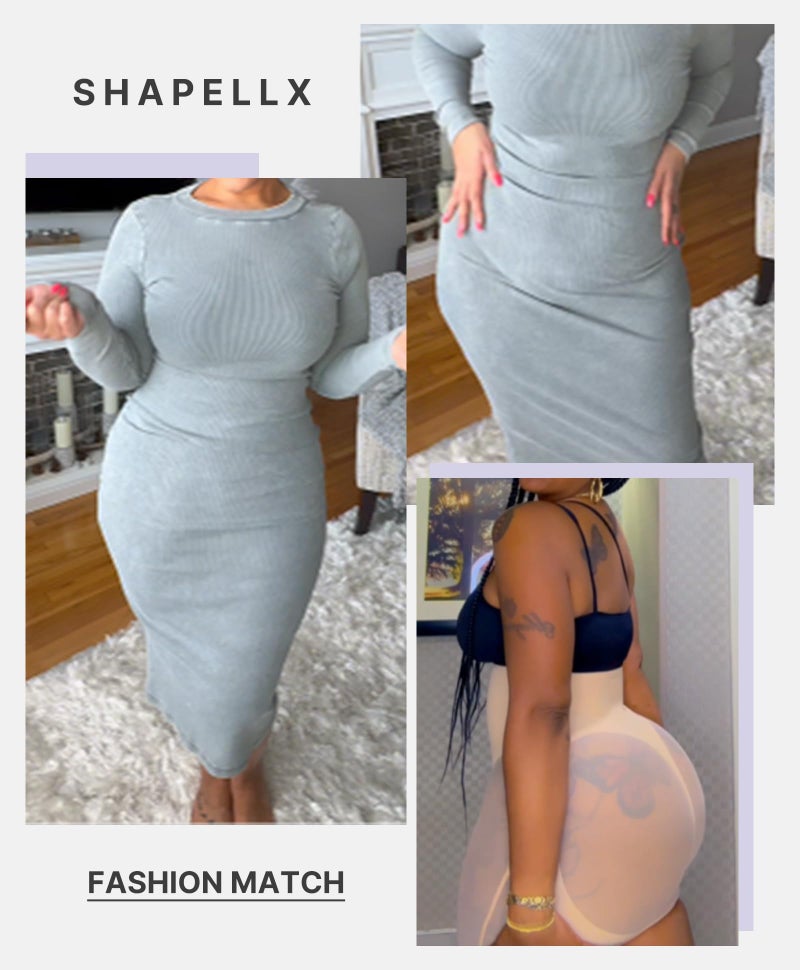مشد نسائي SHAPELLX للتحكم في البطن، سراويل داخلية عالية الخصر لرفع الأرداف، مشد نسائي سلس - Image 5