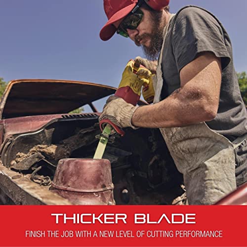 Starrett Bi-Metal King Cut Fire Rescue and Demolition Reciprocating Saw Blade - 8" Length, 3/4" Width, 0.50" Thickness, Straight Blade, 10-14 TPI - 5-Pack - BR81014-5 - Image 3