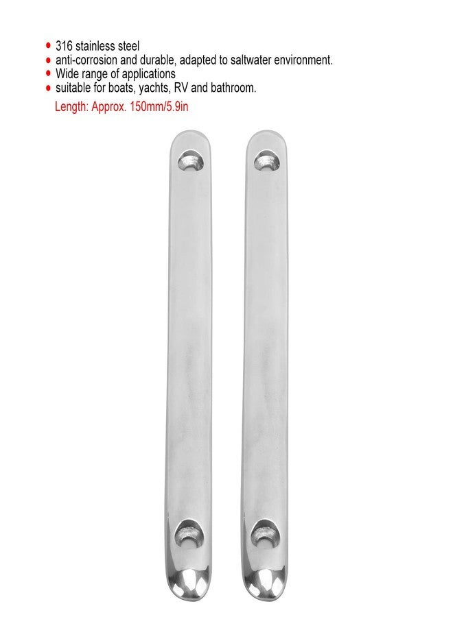 Fydun Rub Strake 2pcs 5.9in Line Rub Strakes Mooring Lines 316 Stainless Steel Accessory for Boat Yacht RV - Image 2