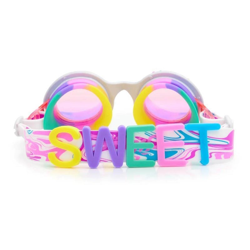 Bling2O Bright Stripes Rainbow Ribbons Swim Goggles (Multicolor) - Image 4