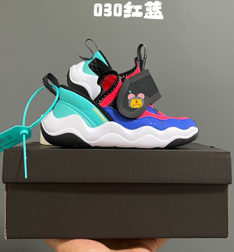 Putian Kidsren'S Shoes Aj New Small Shark Mesh Kidsren'S Lightweight One-Legged Men'S And Women'S Sports Running Shoes Basketball Shoes - Image 1