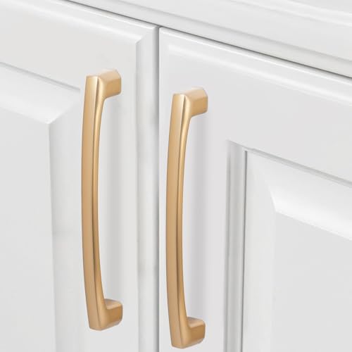 COTYKILEY 10 Pack 5 Inch(128mm) Champagne Bronze Cabinet Handles Champagne Kitchen Cabinet Pulls Cabinet Door Handles Kitchen Cabinet Hardware - Image 3
