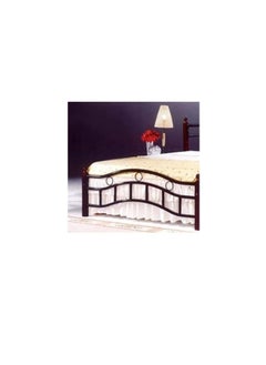 SULSHA Wooden Steel King Size Bed Cherry Brown Legs 180 x 190 cm  - Image 3