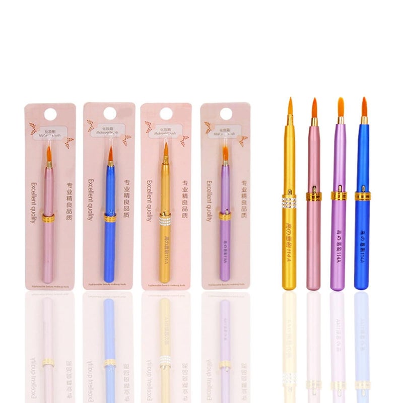 3Pcs Lip Liner Brush and Beauty Brush Set Multi-Function Cosmetic Makeup Tools for Women Professional Lipstick Application Random Color Random Color - Image 1