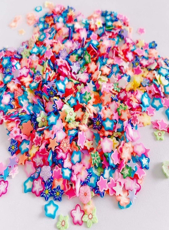EHOPE 3000 PCS Polymer Slices Clay Slices DIY Nail Art Slices Supplies Making Kit Decoration Arts Crafts(Pentagram Slices) - Image 2