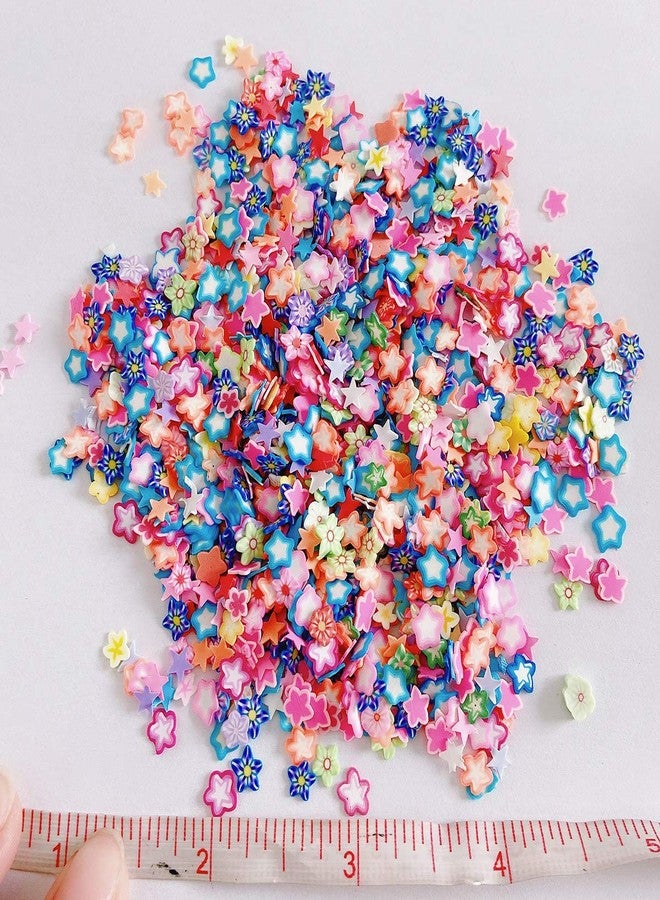 EHOPE 3000 PCS Polymer Slices Clay Slices DIY Nail Art Slices Supplies Making Kit Decoration Arts Crafts(Pentagram Slices) - Image 4