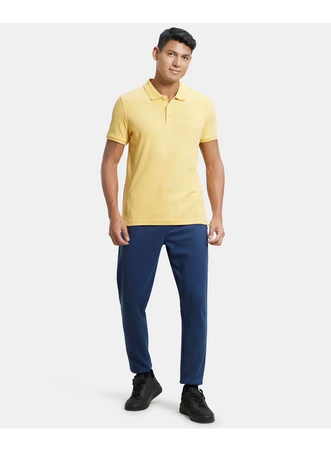 JOCKEY Jockey Men's Regular Fit Half Sleeved Polo T-Shirt Logo 3912_Corn Silk_M - Image 2