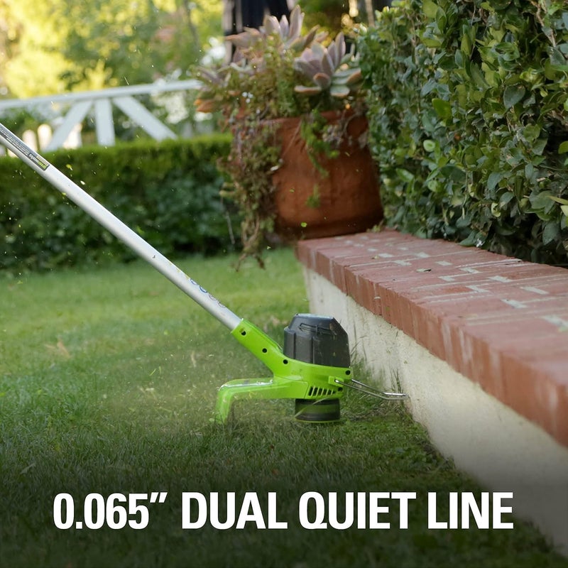 Greenworks 40V 12" Cordless String Trimmer, 0.065" Dual Line with Auto Feed, Variable Speed, Lightweight Weed Eater, 3-Year Warranty - Image 5