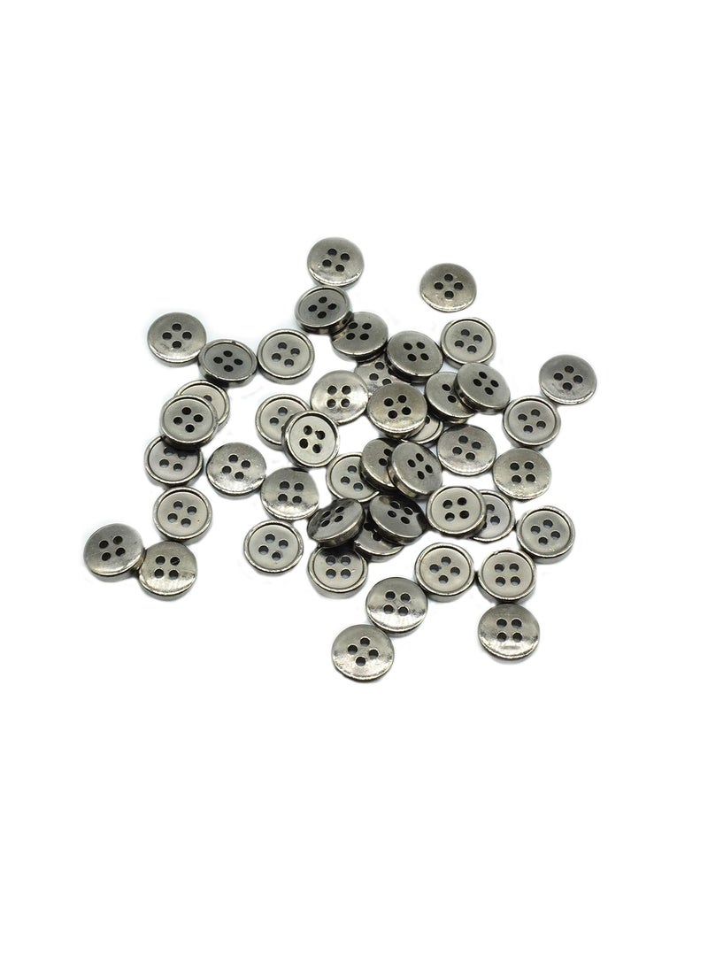 GOELX Goelx Buttons100 pcs for Sewing Shirts and Crafts 1cm 4 Holes  - Image 1