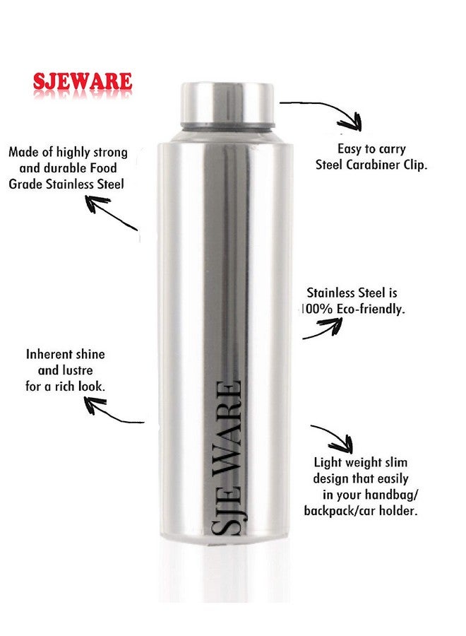 SJE WARE Sjeware Stainless Steel Water Bottle, Size: 1 Litre - Image 4