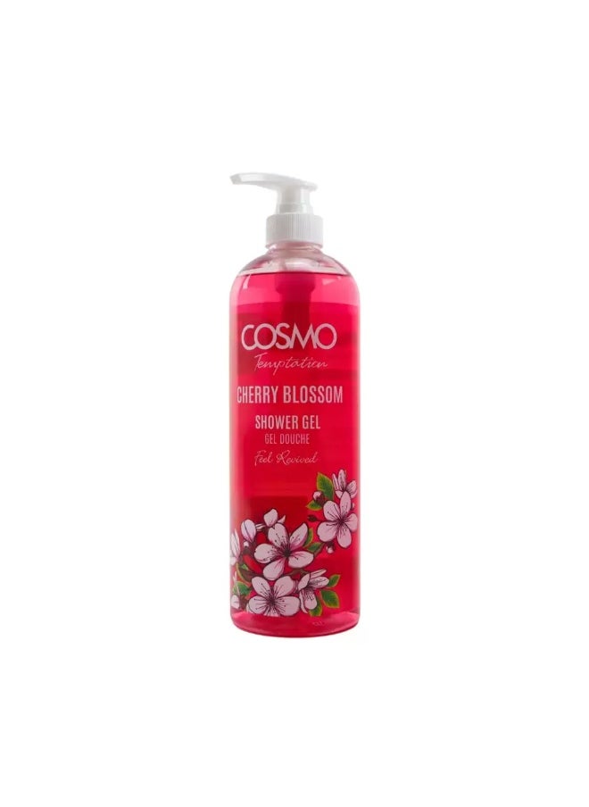 COSMO Cosmo Temptation Cherry Blossom Shower Gel Feel Revived- 1000ml  - Image 1