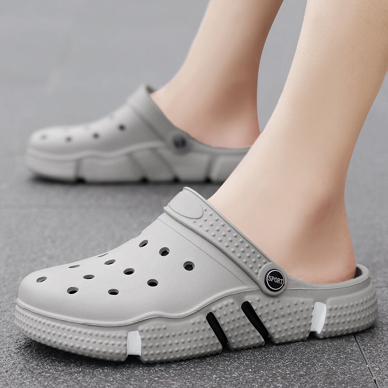 Hole Shoes Men'S Thick-Soled Non-Slip Beach Sandals Outdoor Breathable Casual Wear Slippers Men'S - Image 2
