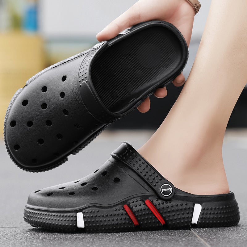 Hole Shoes Men'S Thick-Soled Non-Slip Beach Sandals Outdoor Breathable Casual Wear Slippers Men'S - Image 3