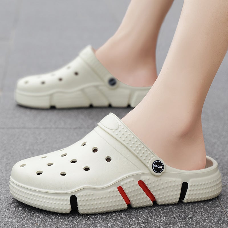 Hole Shoes Men'S Thick-Soled Non-Slip Beach Sandals Outdoor Breathable Casual Wear Slippers Men'S - Image 4