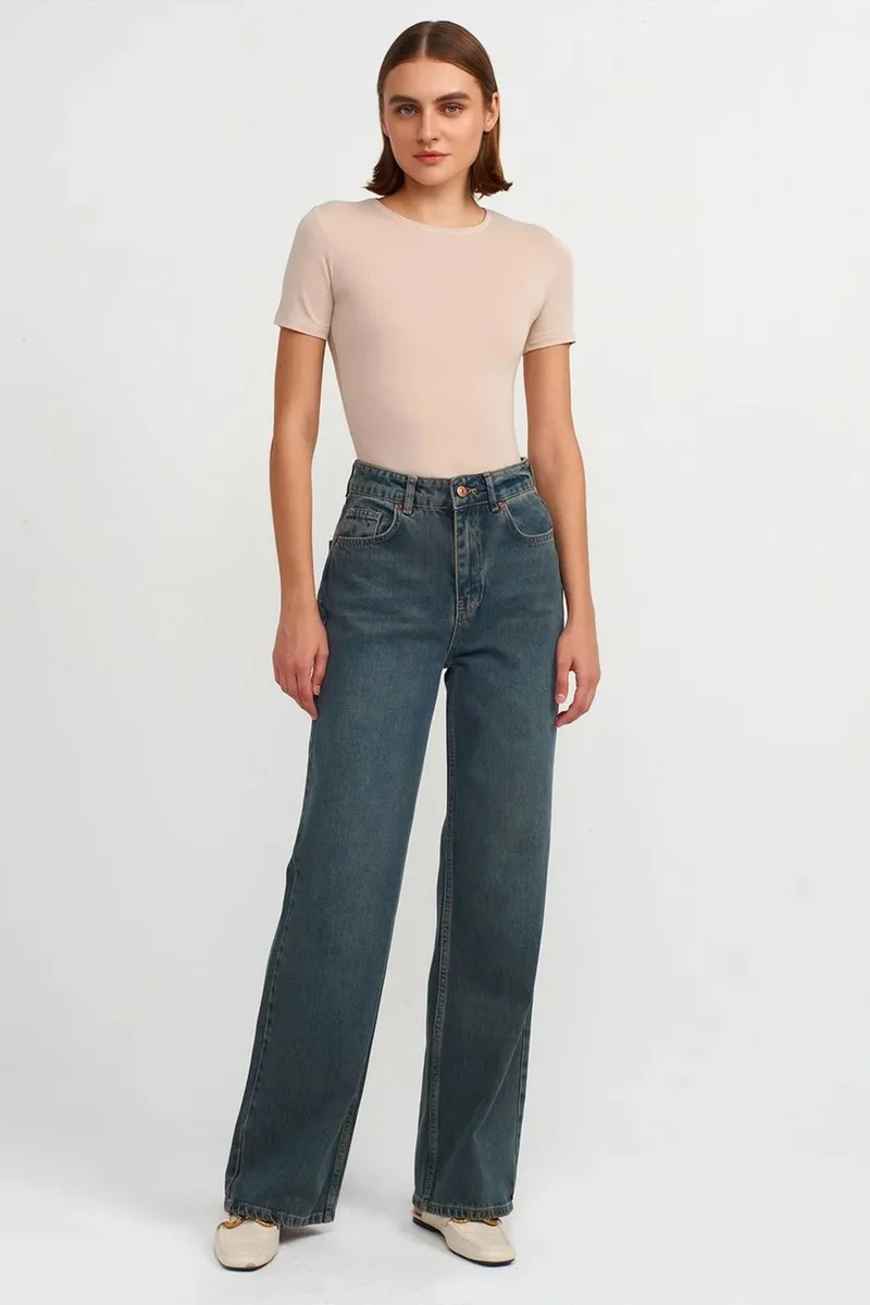 Dilvin Beige Natural DILVIN Women's Slim Fit Crew Neck T-Shirt for Women | Best Price UAE