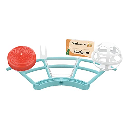 NETVUE by Birdfy Pro Perch Wider Extension Perch to DIY Addons Including Suet Ball Mini Hummingbird Feeder Fruit Holder Jelly Feeder and Welcome Card Ideal for Bird Lover Blue - Image 1
