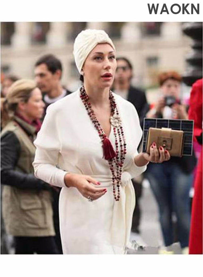 WAOKN 3 Pieces Turbans for Women No Snag Scarf Soft Turban Head Wrap Pleated Beanie Cap  For Home Wear Dinners Or Events Hat Cap Bone Bonnet Secure and Elegant for Daily and Eid Wear - Image 2