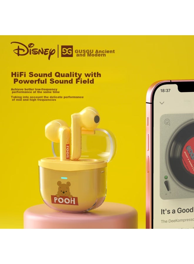 Gusgu Disney Co-branded True Wireless Bluetooth Earphones, Semi-in Ear Music Sports Running Noise-cancelling Headphones, Compatible With Apple Huawei Xiaomi Phones, Pink Ce-823v - Image 3