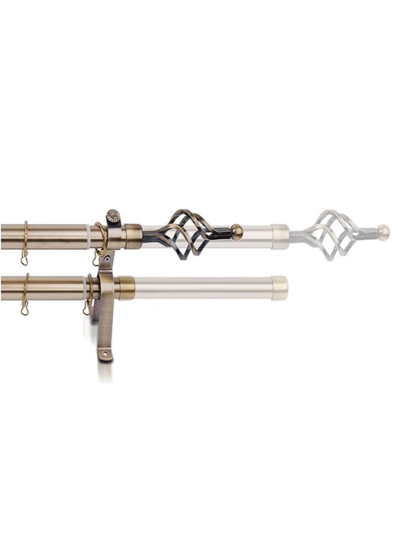 Adjustable Curtain Double Rod 2Meter Anti-Brass - Image 1