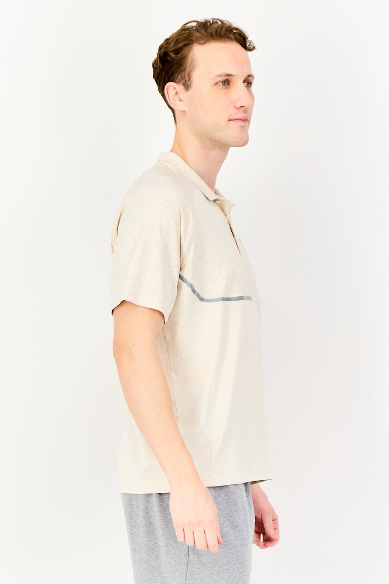 PUMA Men Sportswear Fit Brand Logo Training Polo Shirt, Beige - Image 2