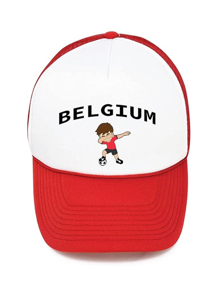 Belgium Sports Cap With Adjustment Plastic Snap Closure For Men And Women - Image 1