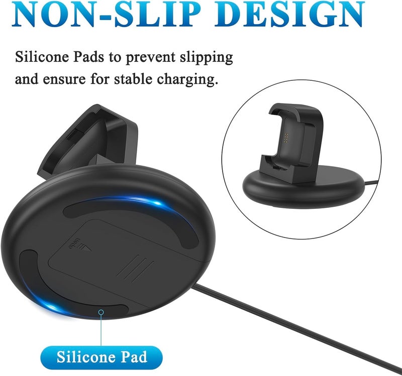 Meliya Charger for Fitbit Versa 2 Only, Magnetic USB Fast Charging Dock Stand with Power Cable Cord for Versa 2 - Image 3