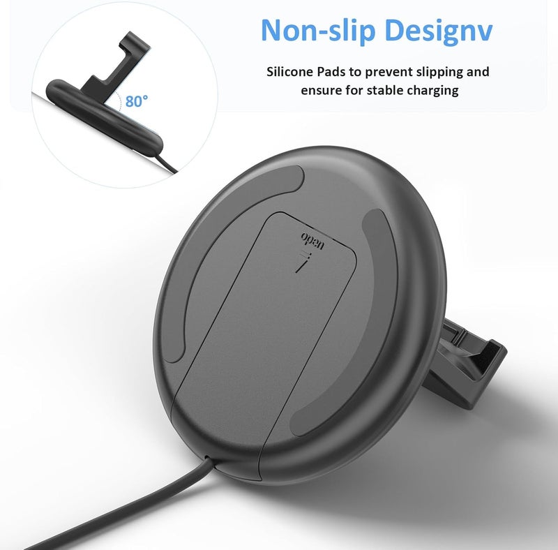 Meliya Charger for Fitbit Versa 2 Only, Magnetic USB Fast Charging Dock Stand with Power Cable Cord for Versa 2 - Image 5