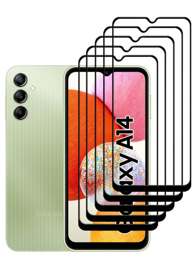 أكاليكس 5 قطع، حماية شاشة، لهاتف سامسونج جالاكسي A14، جودة ممتازة. - Image 1