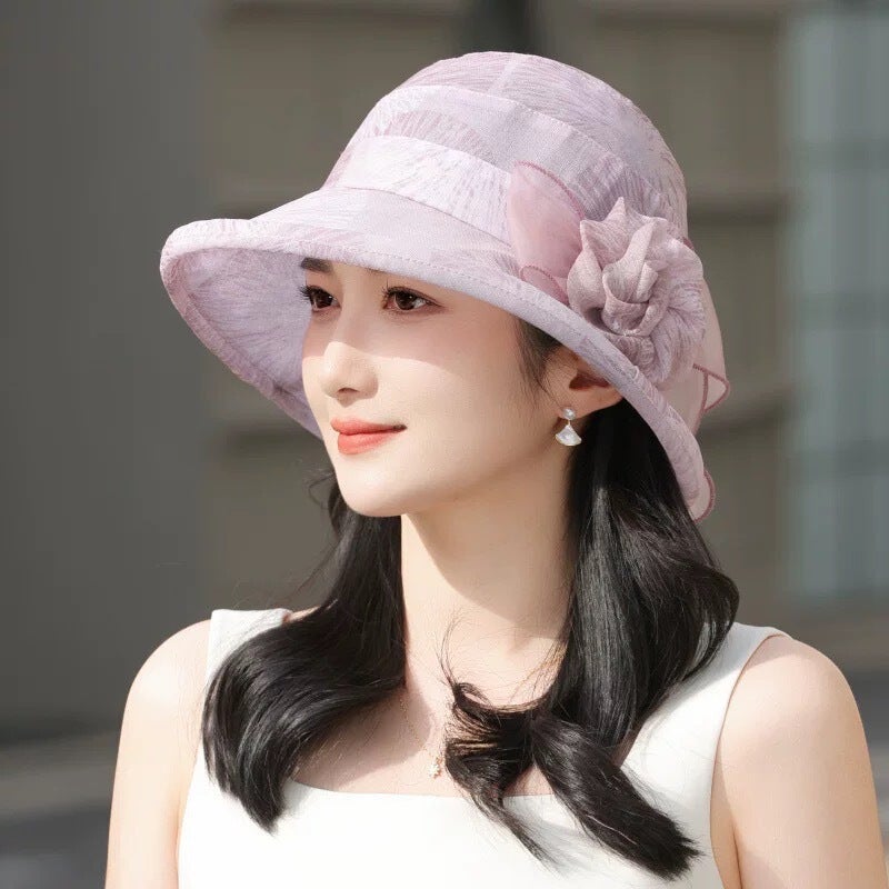 Elderly Bucket Hat Breathable Sun Protection Cotton Fabric - Image 4