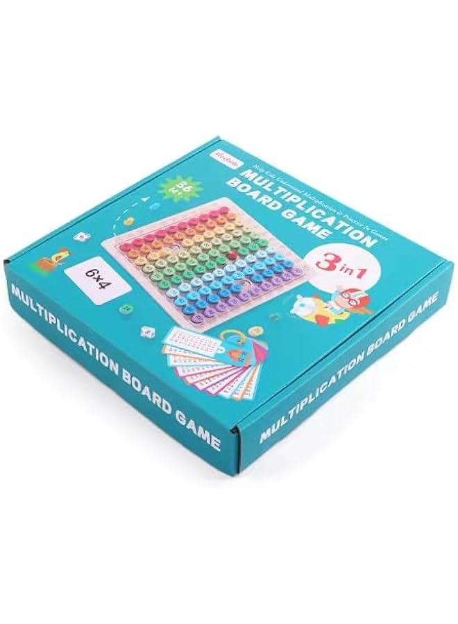 Multiplication Marathon 3 in-1 Wooden Montessori Multiplication Table Game for Toddlers, Preschool, Home School, and Middle School Students (Including Game Instructions)  - Image 5
