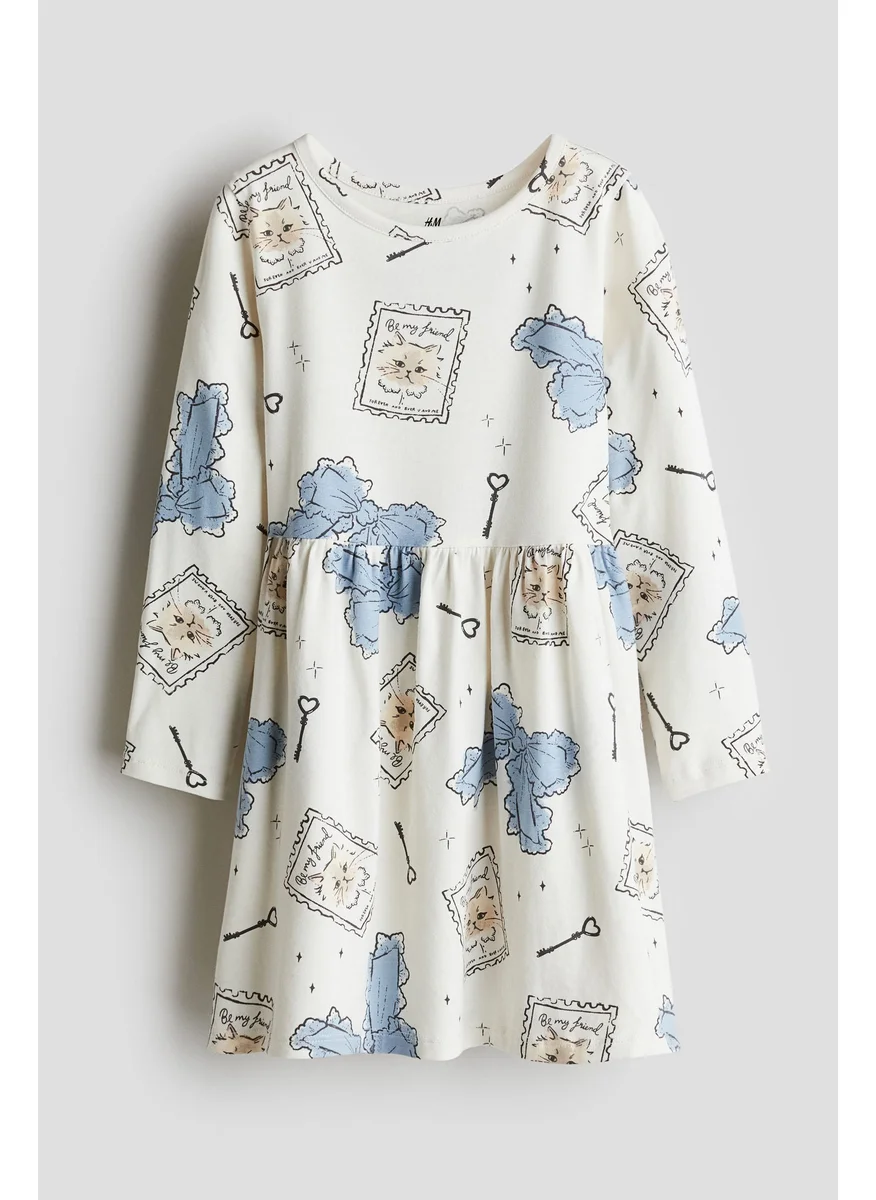 H&M Printed Cotton Dress