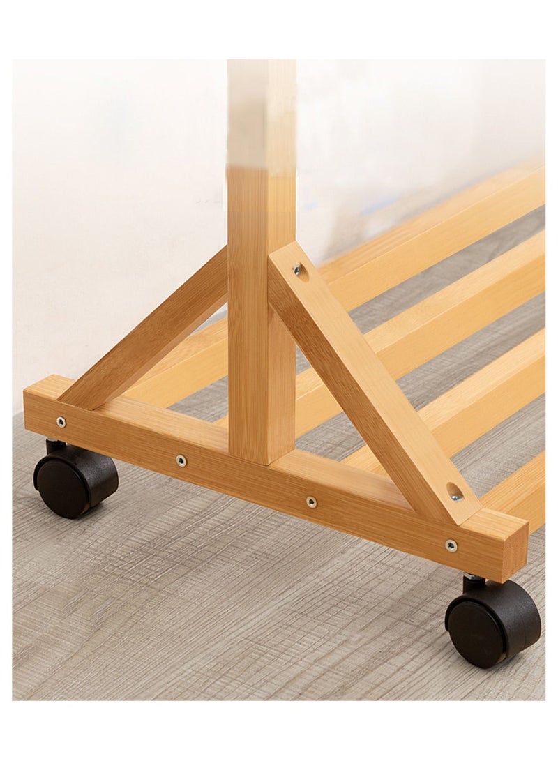 MTL Clothing Stand Bamboo, Coat Rack, Clothes organizer and Holder 100*35*155cm - Image 5