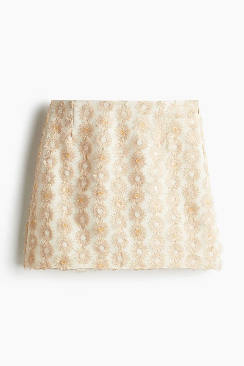 اتش اند ام Appliquéd mini skirt