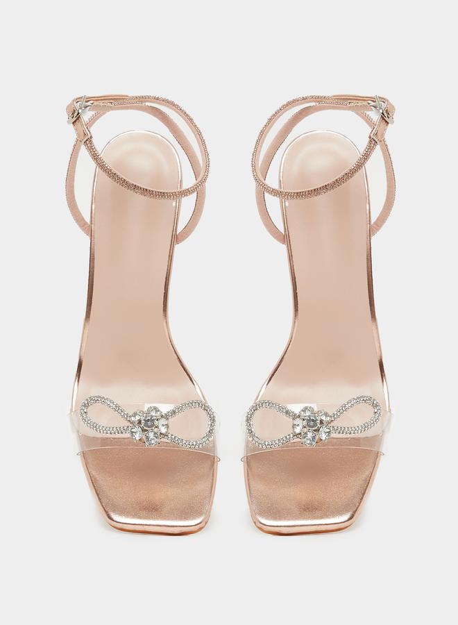 تايك تو صنادل بكعب شفاف مزينة من ستايلي - Image 5