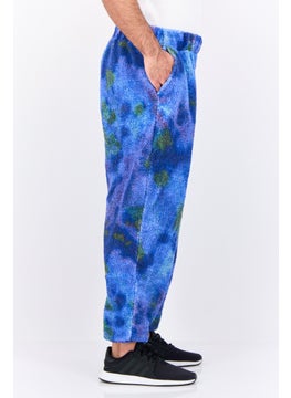 Asos Design Men Relaxed Fit Tie Dye Drawstring Jogger Pants, Blue  - Image 2
